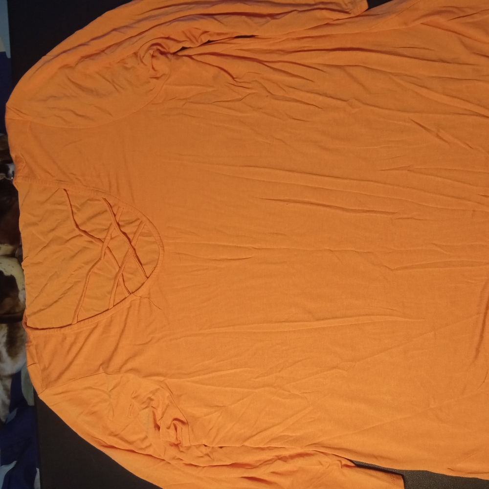 Women's Long Sleeve Orange Tee